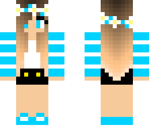 light blue summer girl