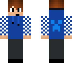 blue hoodie