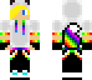 rainbow wolf boy