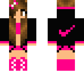 pink nike girl