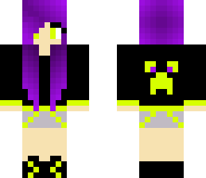purple hair girl