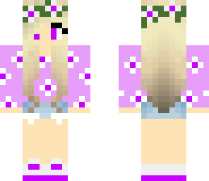 purple flower girl