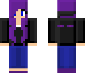 blocky enderman girl