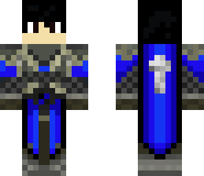 blue elven knight brown eyes