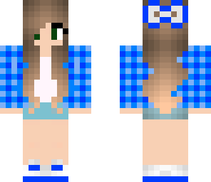 blue cute girl