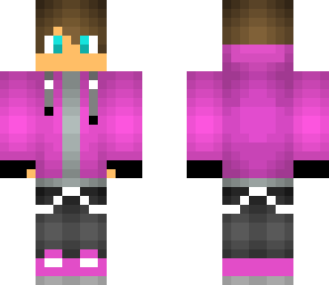 pink hoodie