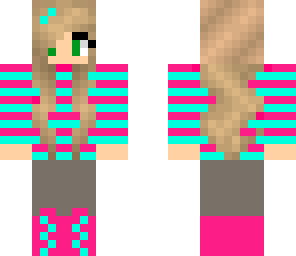 magenta and teal outfit