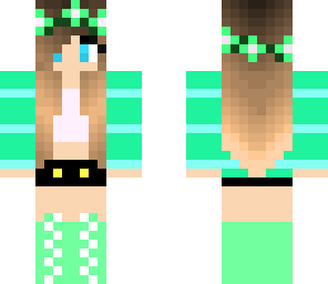 mint flower girl