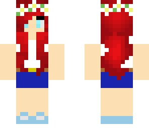 red haired flower girl