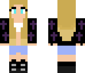 blonde goth girl