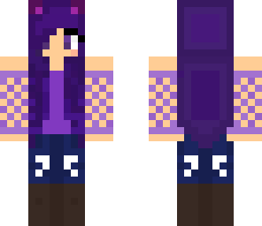 purple cat girl