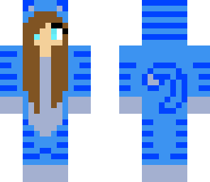 blue tiger onesie