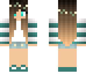 blue flower head band girl