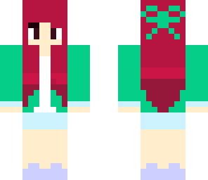 teal bow
