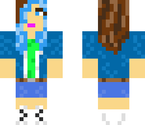 blue girl