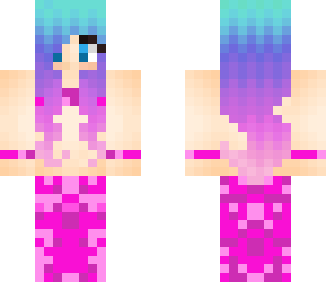 pink glitter mermaid
