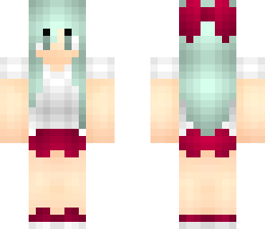 cute icy haired girl