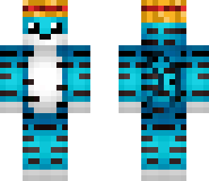 blue tiger with straw hat