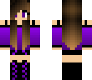 purple and black girl