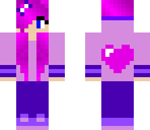 minecraft purple girl re-upload