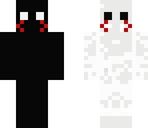 black and white demon