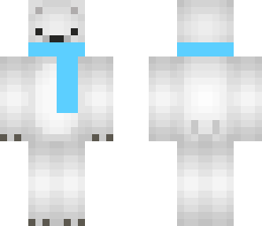 polar bear with scarf