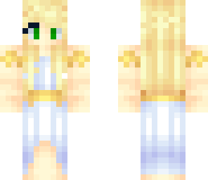 blonde elf with green eyes