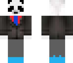 panda in a suit