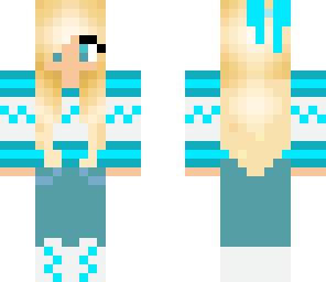 cute blue girl