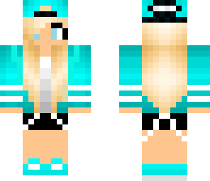 cool blue-edited skin