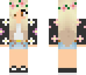 cute flowery tumblr girl