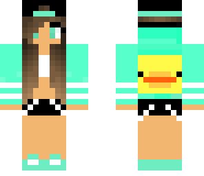 teal tomboy duck girl