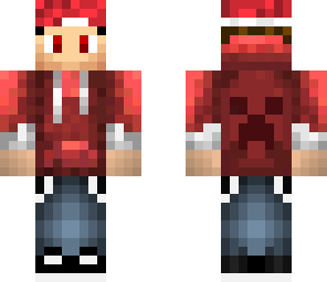 red hoodie
