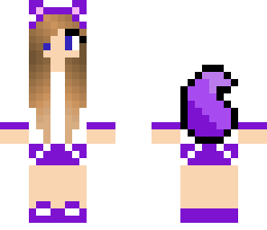 purple cat girl