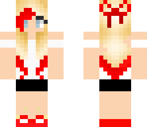 red hair tiped girl skin