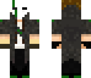scary masked man green version