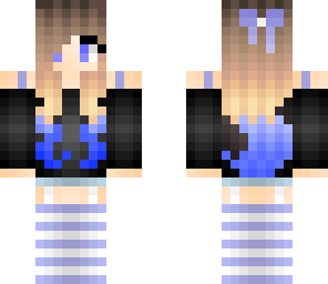 cute blue flame girl