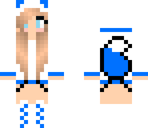 deep blue wolf girl