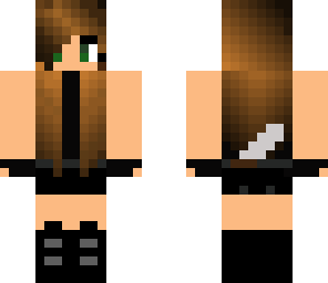 epic spy girl with a knife