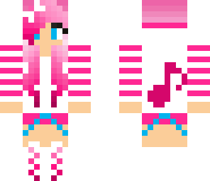 pink headphones girl