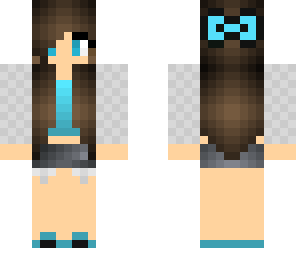 blue bow girl