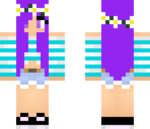 my purple hair skin