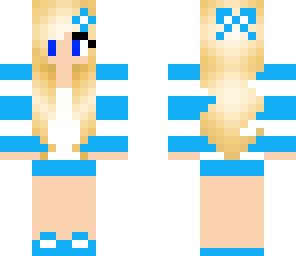 blue and white