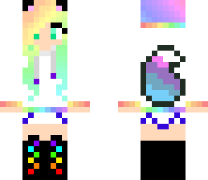 rainbow fox girl