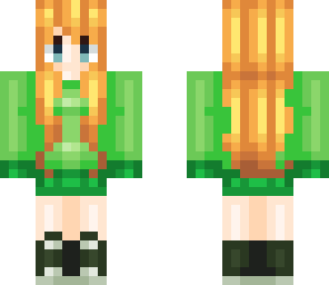 green sweater