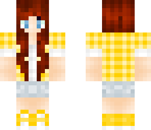 yellow flannel girl