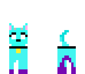 neon herobrine dog