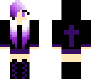 purple and black goth gurl
