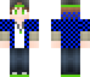 casual blue green boy