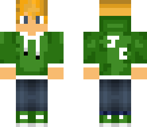 green blonde boy